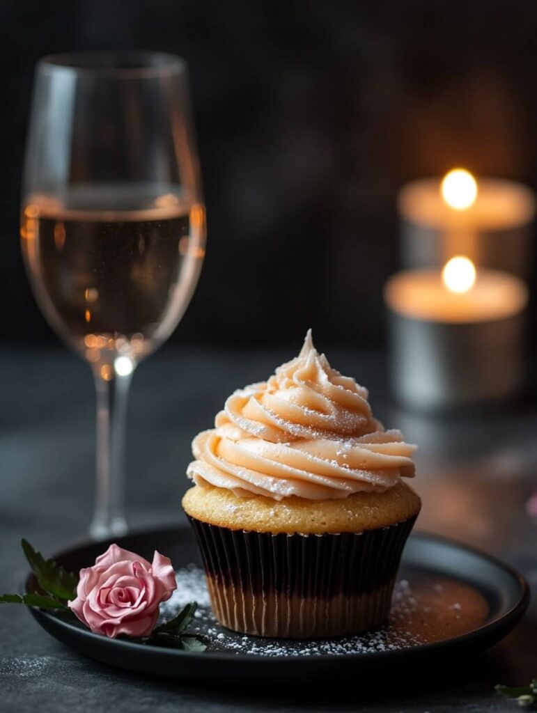 Elegant Mimosa Cupcake with Champagne Frosting