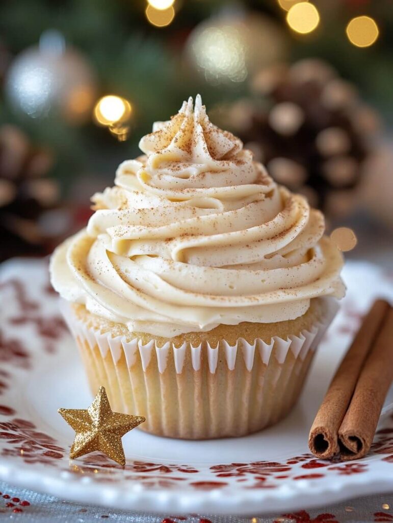 Festive Cinnamon Spice Cupcake