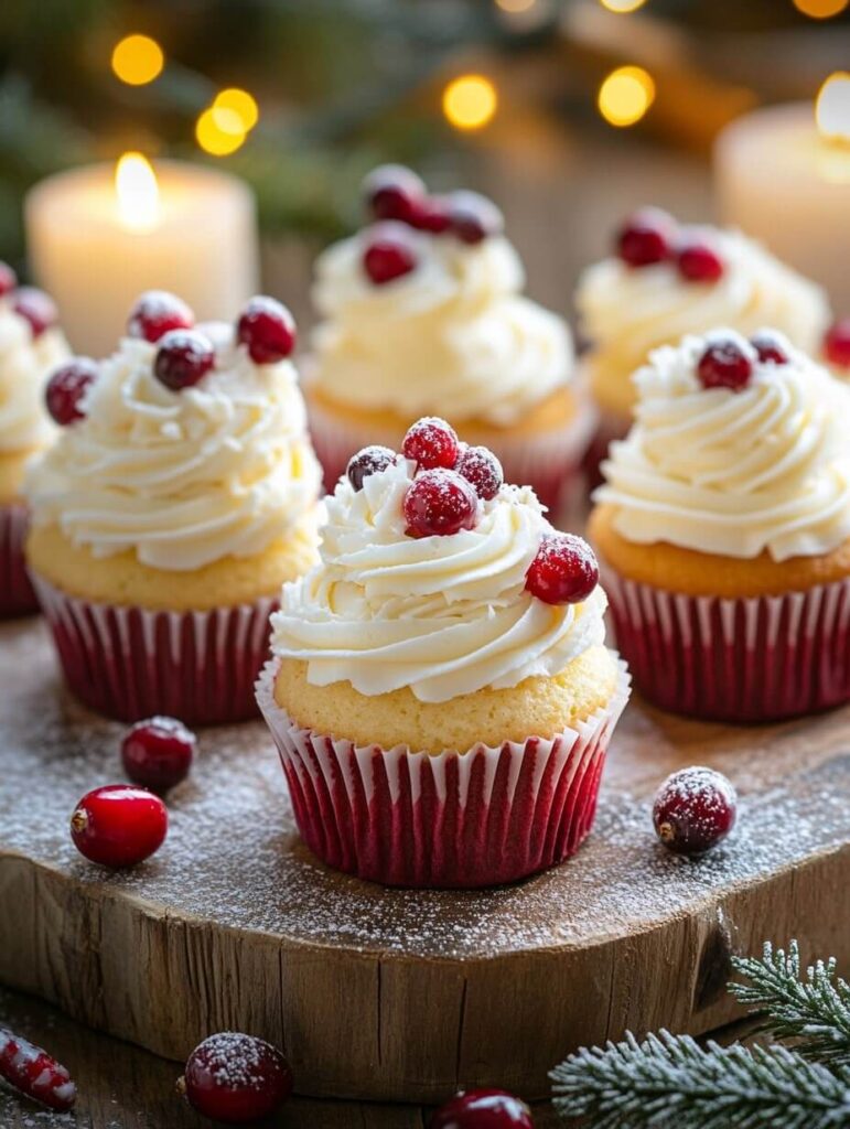 Holiday Cranberry Cupcake Spread