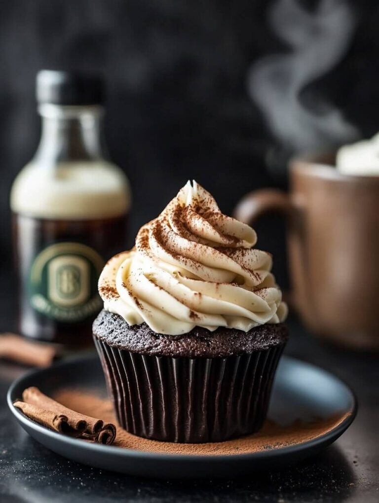 Irish cream coffee cupcake