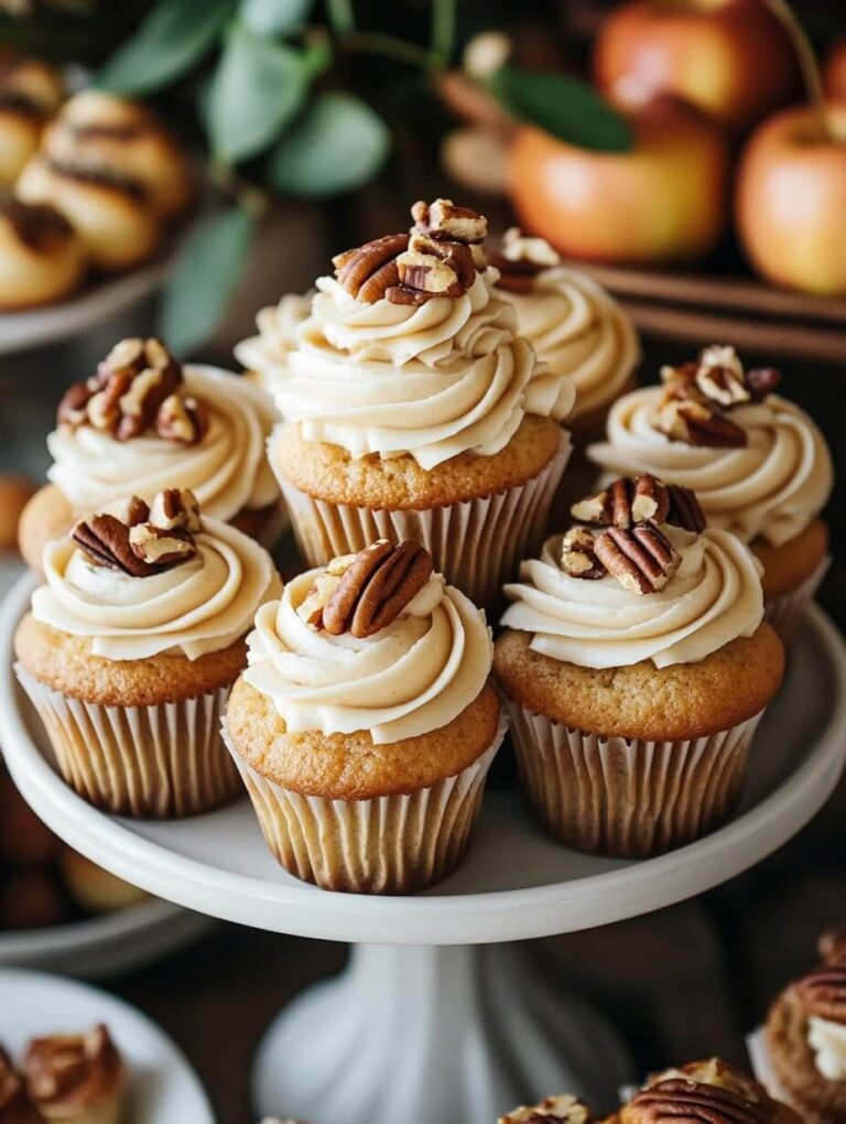 Maple Butter Pecan Cupcake Display