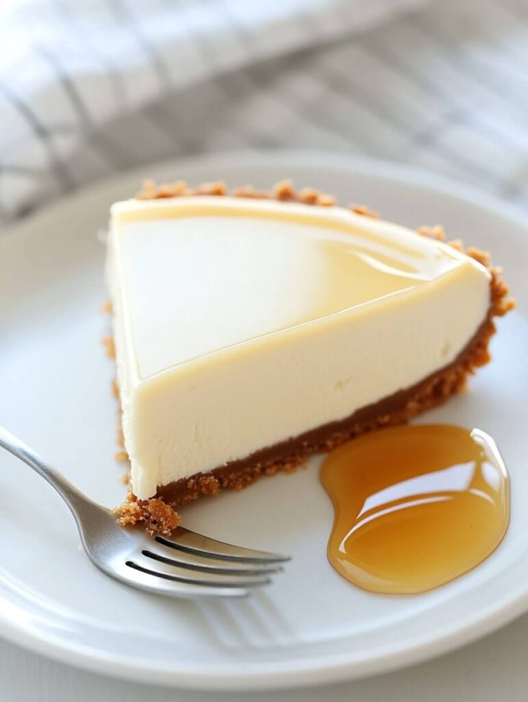 Minimalist Cheesecake with Honey Glaze