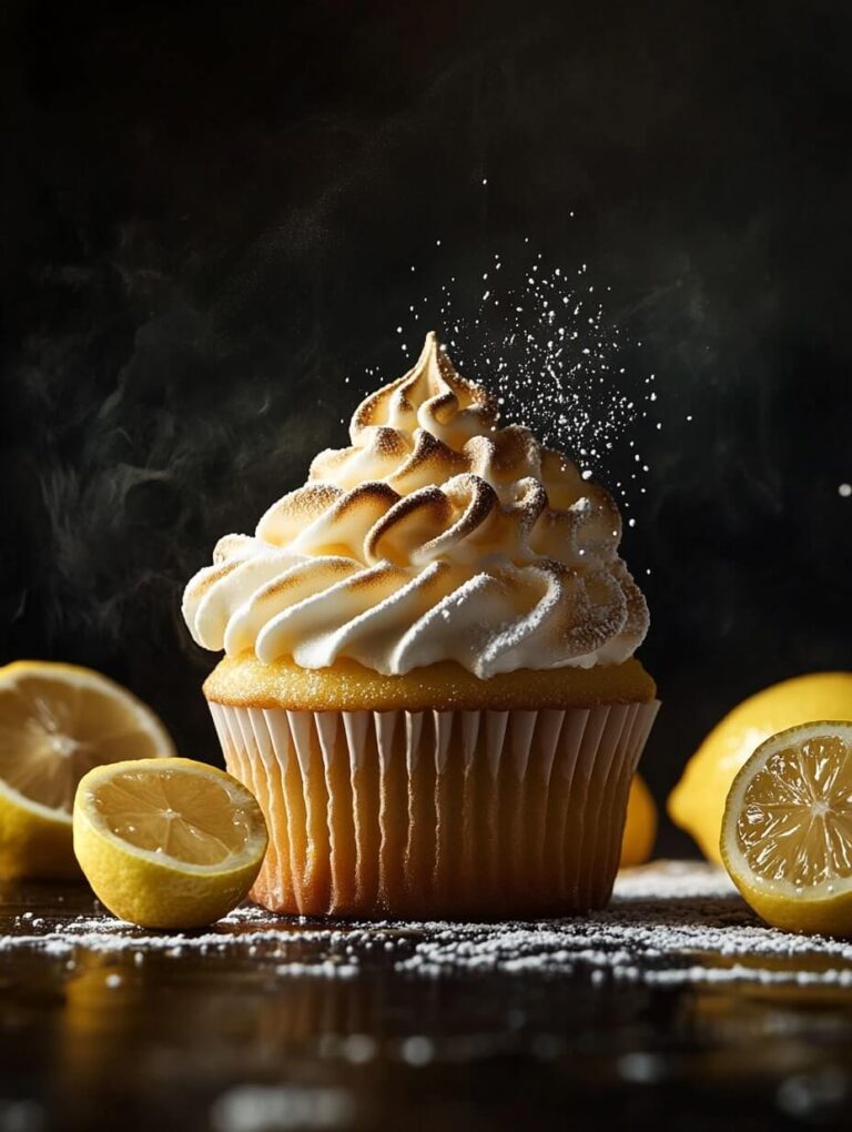 Moody Lemon Meringue Cupcake