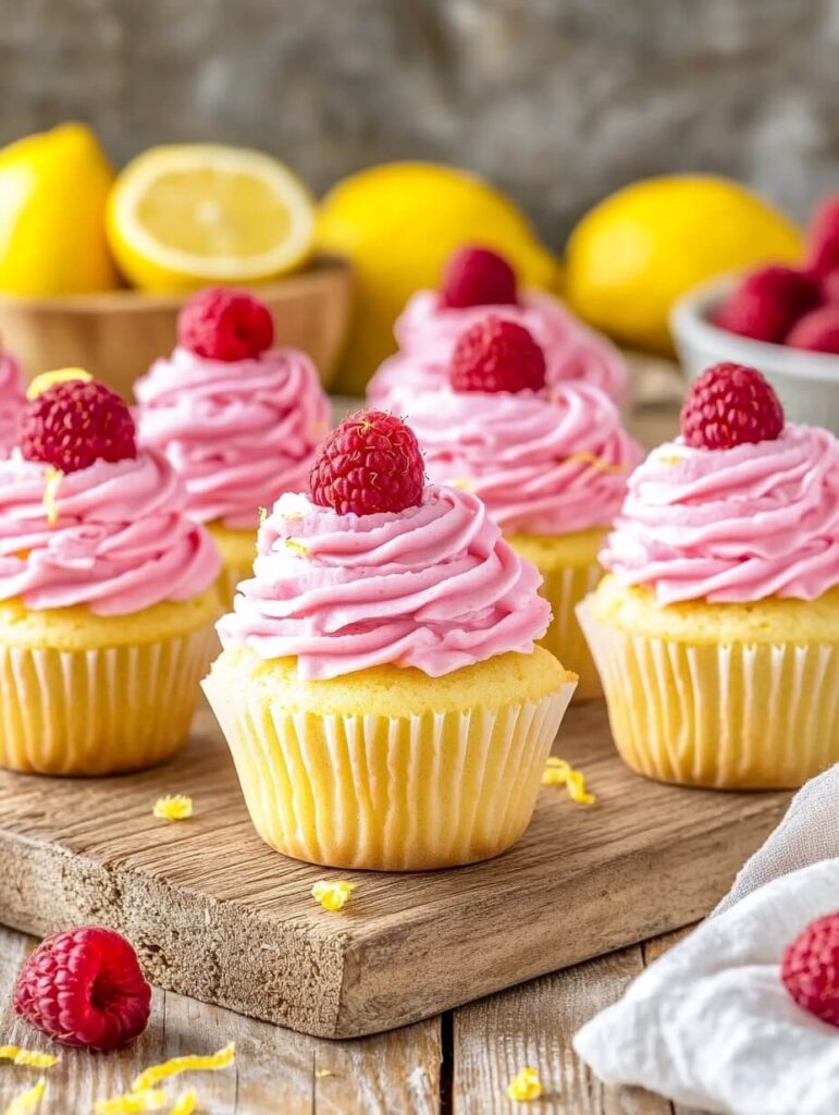 Raspberry Lemon Cupcake Collection