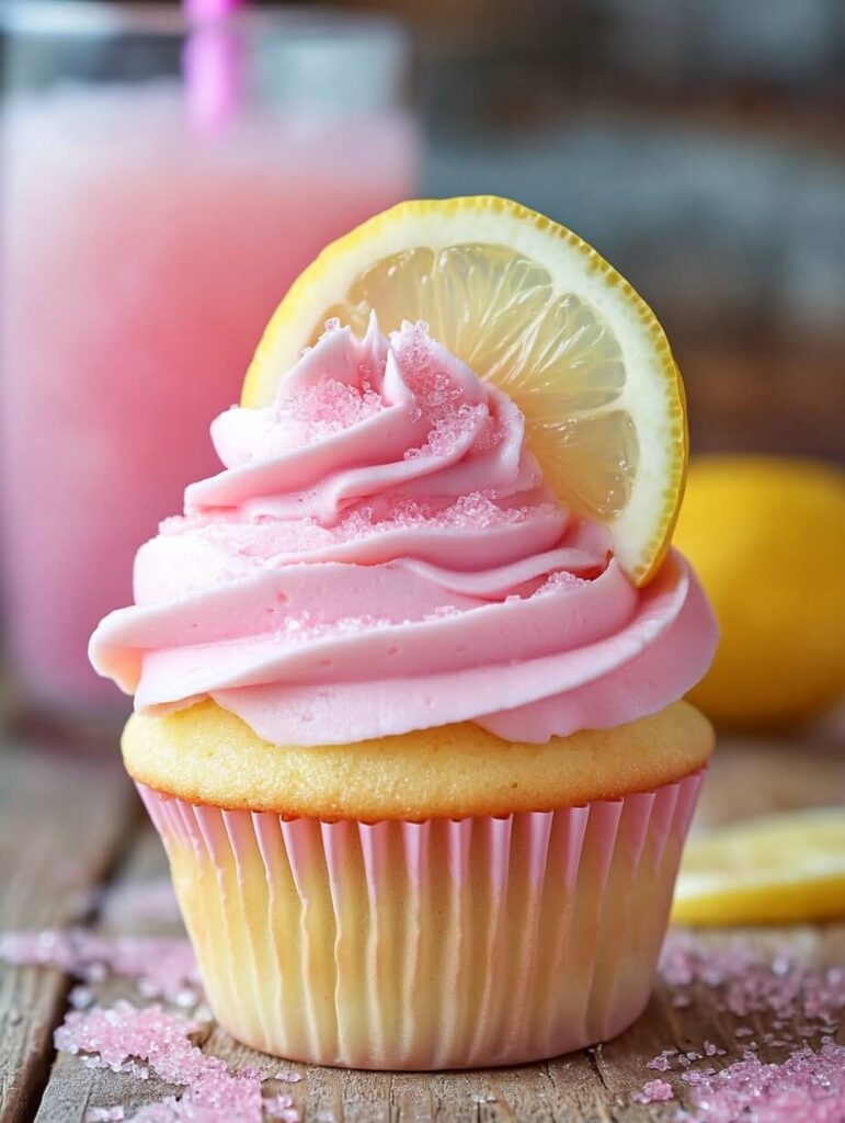 Refreshing Pink Lemonade Cupcake