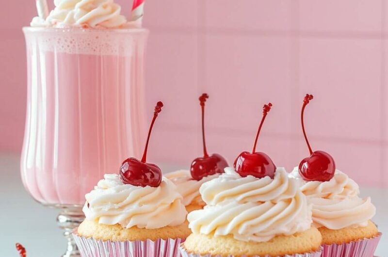 Strawberry Milkshake Cupcakes: A Sweet and Nostalgic Treat