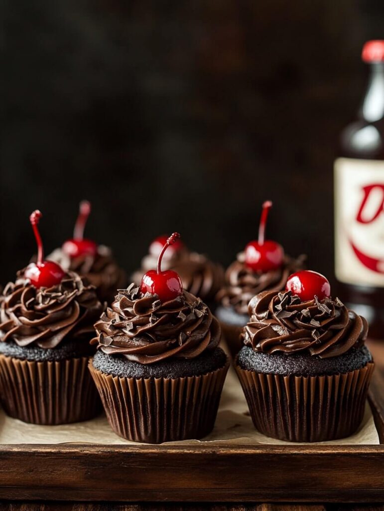 Rich Chocolate Cherry Cupcakes