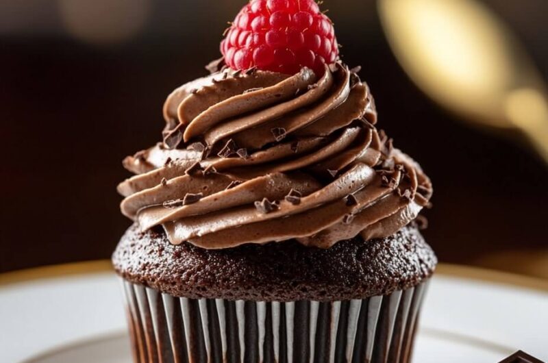 Decadent Chocolate Cupcakes with Chocolate Mousse Frosting