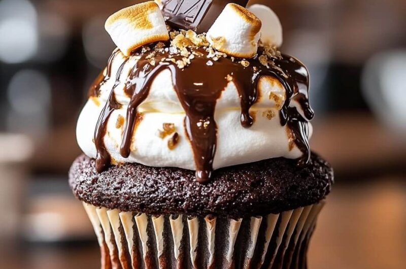 S’mores Frappuccino Cupcakes: A Campfire Classic with a Coffeehouse Twist