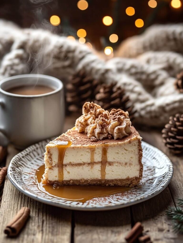 Snickerdoodle Cheesecake Slice