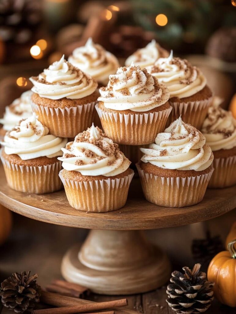 Snickerdoodle Cupcake Display