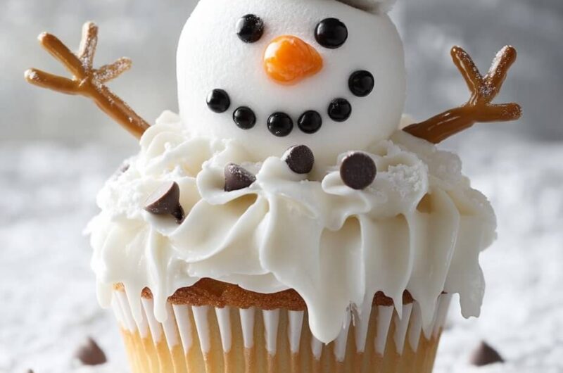 Melting Snowman Cupcakes: A Fun and Festive Holiday Treat