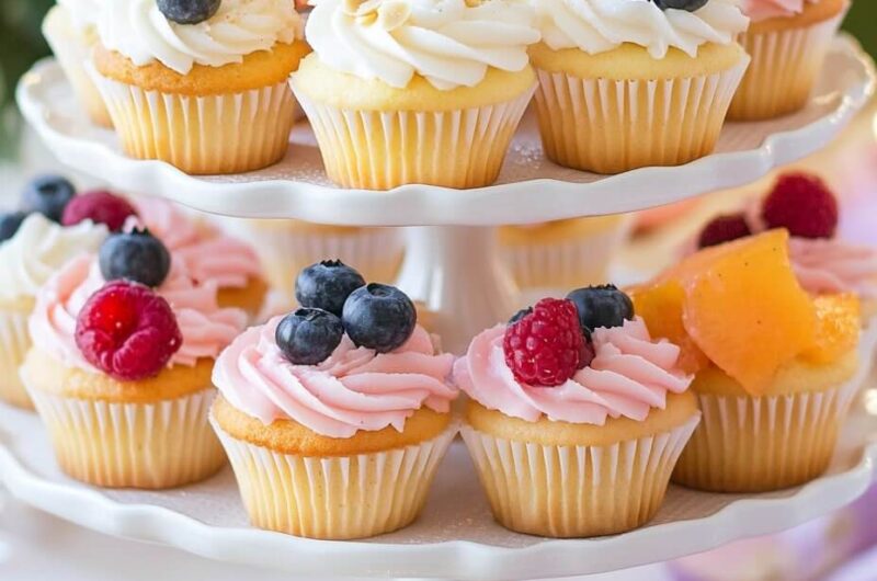 Fruit Tart Vanilla Cupcakes – A Sweet Fusion of Two Desserts