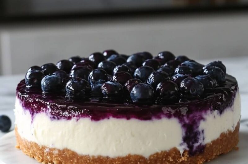 No-Bake Blueberry Cheesecake: A Dreamy, Creamy Delight